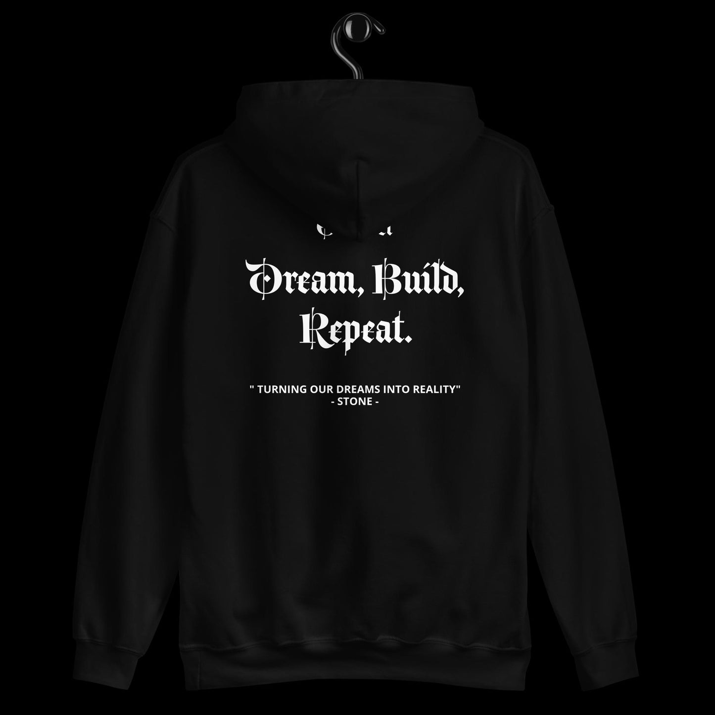 Dream. Build. Repeat. Old School Design Hoodie Multi Color