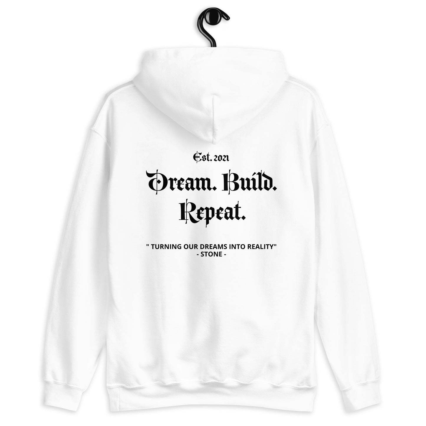 Dream. Build. Repeat. Old School Design Hoodie Multi Color